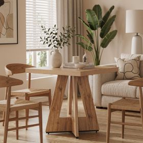 Square Dining Table 31.5 Inch Kitchen Dinner Table for 2-4 People Modern Home Furniture Compact Meal Table